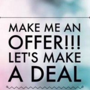 Feel free to make me an offer! Let’s bundle some items!!